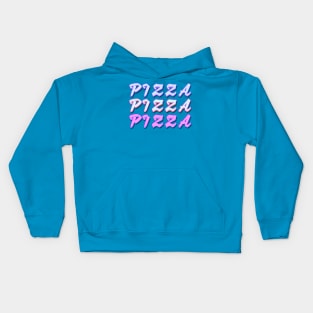 Pizza is RADICAL dude! Trendy vintage foodie design Kids Hoodie